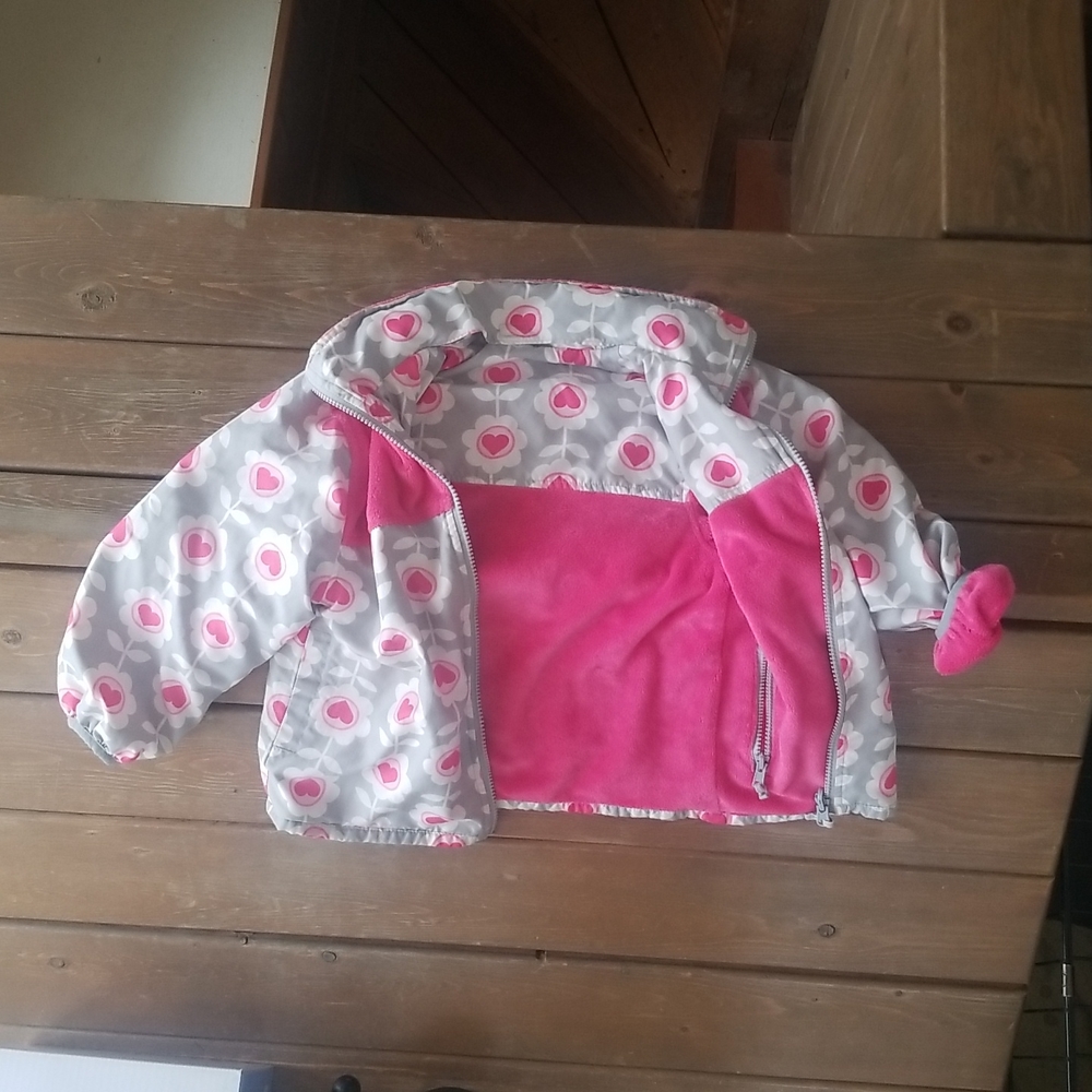 Girls Size 5 Carter's reversable fleece jacket